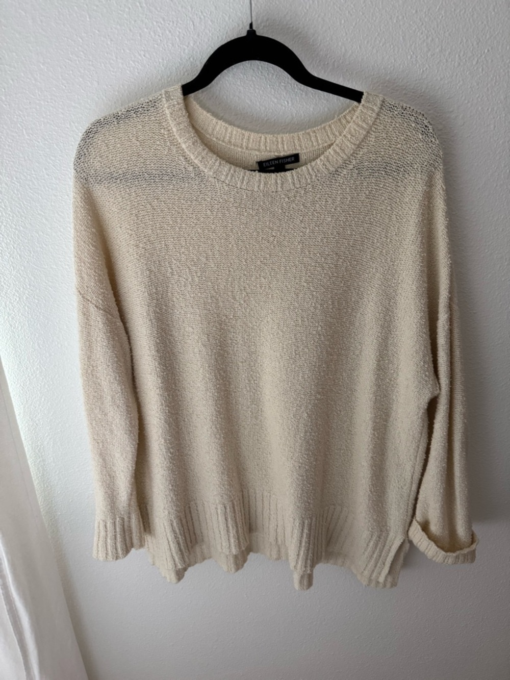 Eileen Fisher Soft Cream Crewneck Sweater